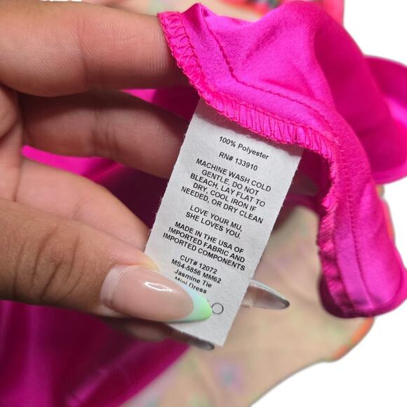 Show Me Your Mumu Jasmine Halter Mini Dress in Miss Malibu Size: L - Picture 4 of 5